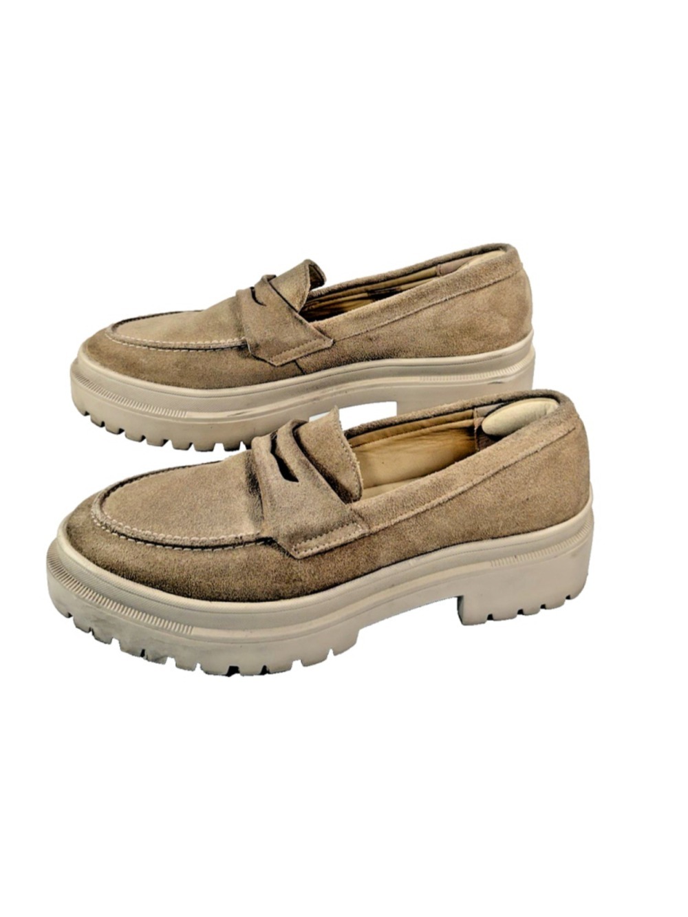 Patina Zoe Portland Leather Chunky Slip On Loafers Size 11